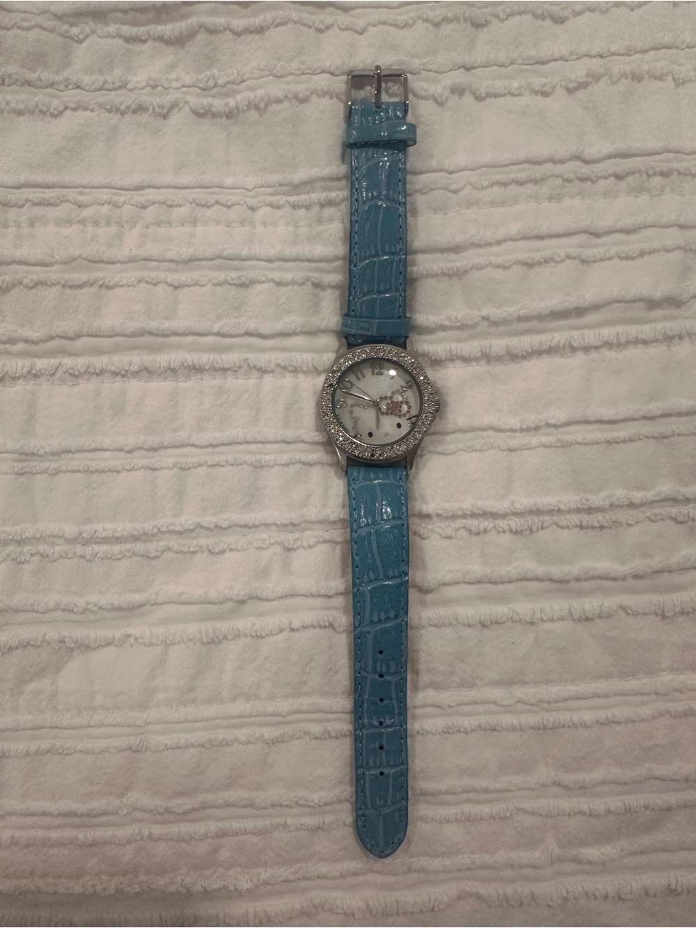 Sanrio Hello Kitty Blue Crystal-Trim Women's Watch